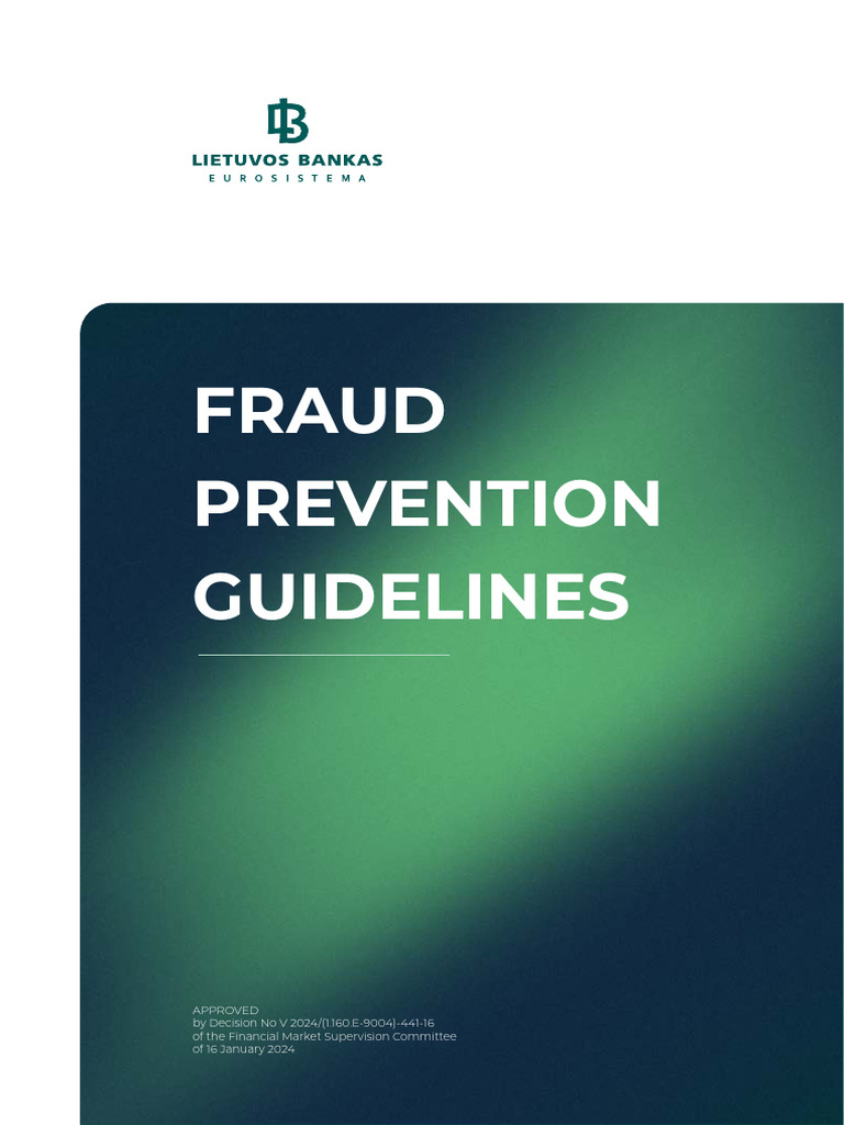Fraud Prevention Guidelines Overview | PDF | Internal Control | Risk