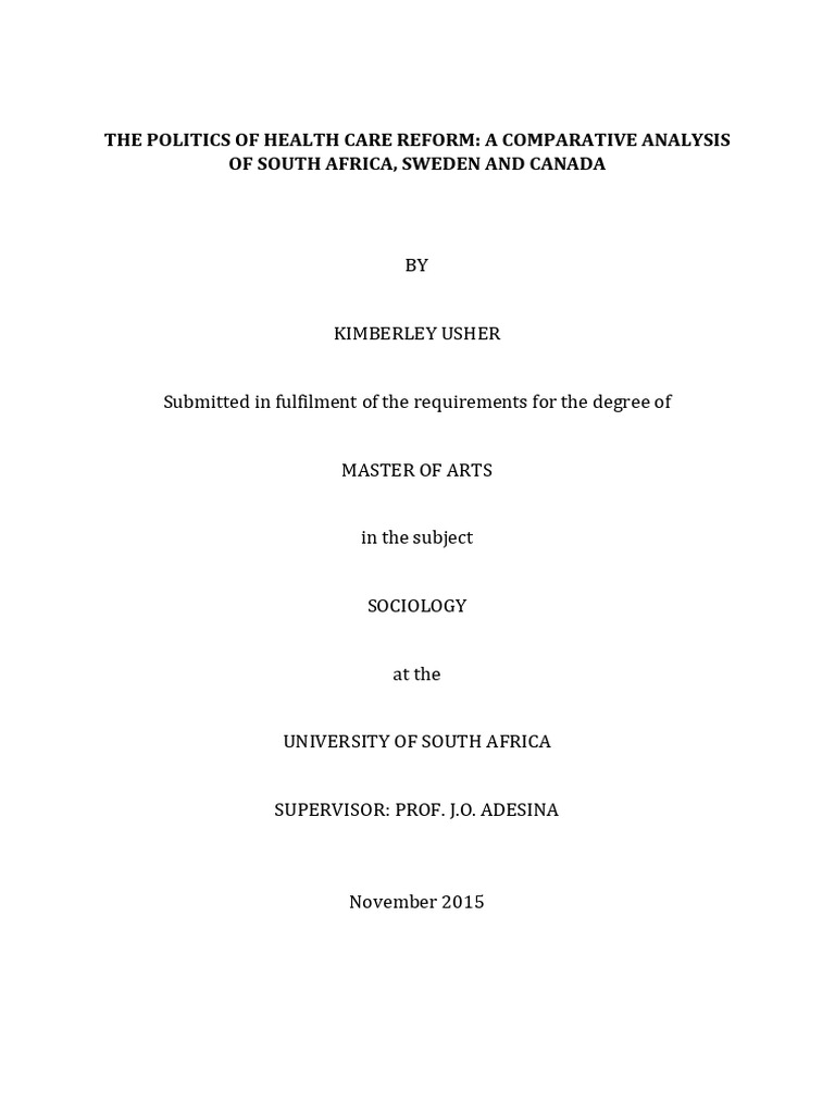 Dissertation Usher K | PDF | Millennium Development Goals | Universal ...