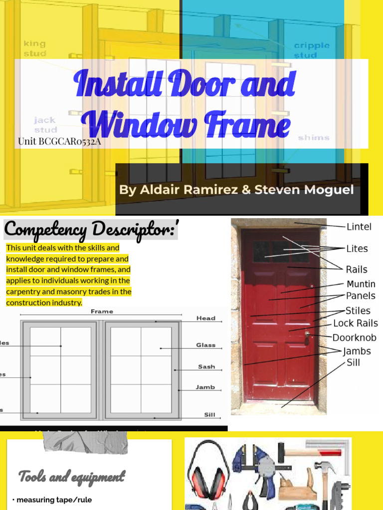 Door and Frame Installation Guide | PDF | Reinforced Concrete | Door