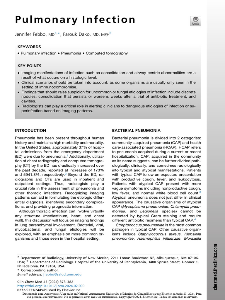 Imaging Insights on Lung Infections | PDF | Pneumonia | Tuberculosis