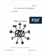 2002 Proceedings Annual Reliability and Maintainability Symposium