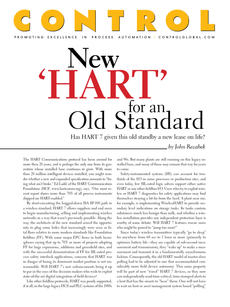 HART 7 Protocol Enhancements Explained | PDF | Computing | Computer ...