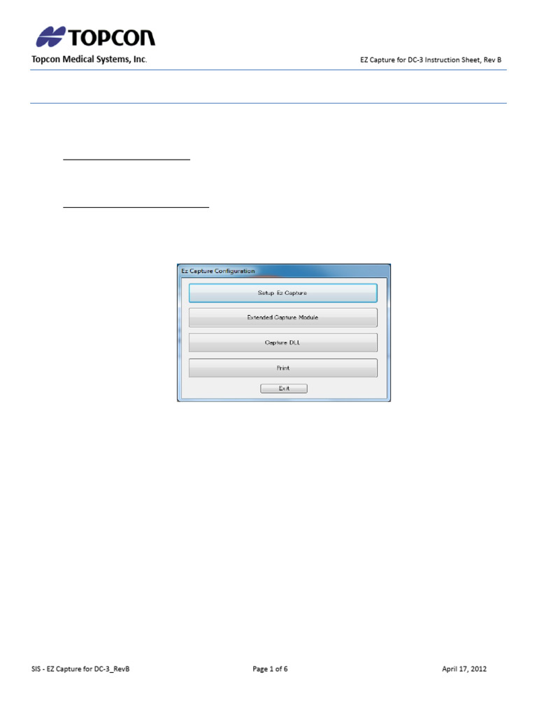 EZ Capture Software Installation Guide | PDF | Computing Platforms ...