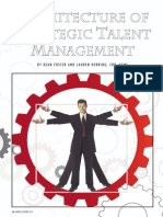 Architecture of Strategic Talent Management