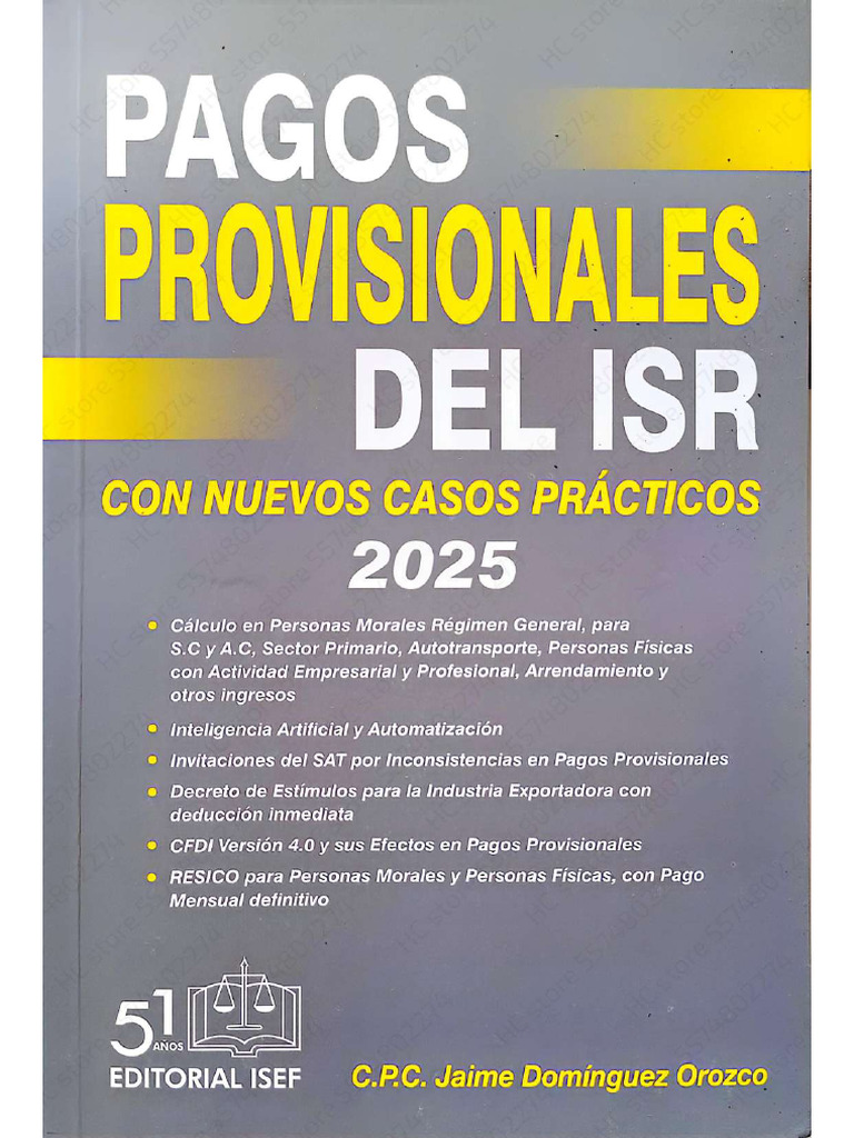Pagos Del Isr 2025 | PDF