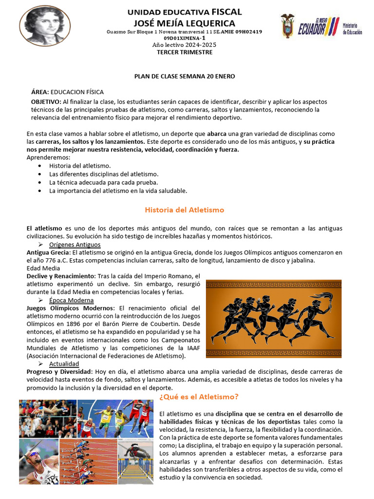 Introducción al Atletismo Escolar | PDF | Deporte del atletismo | Deportes
