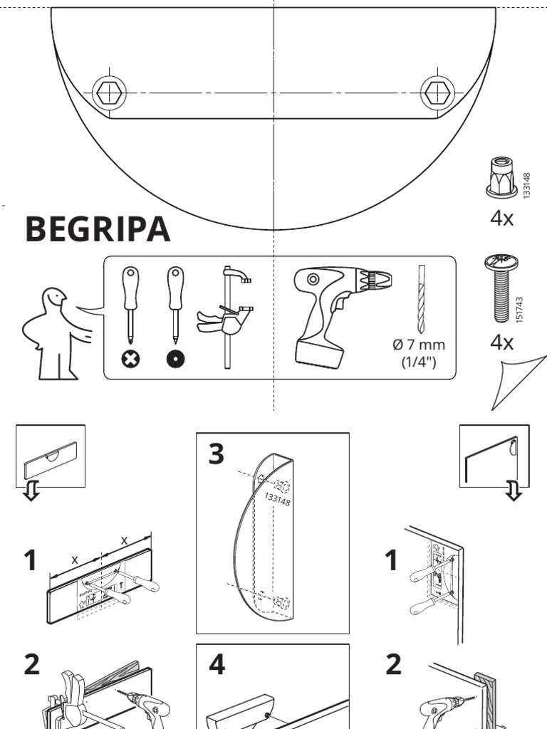 Begripa Tirador Blanco Semicircular AA 2326218 1 2 | PDF