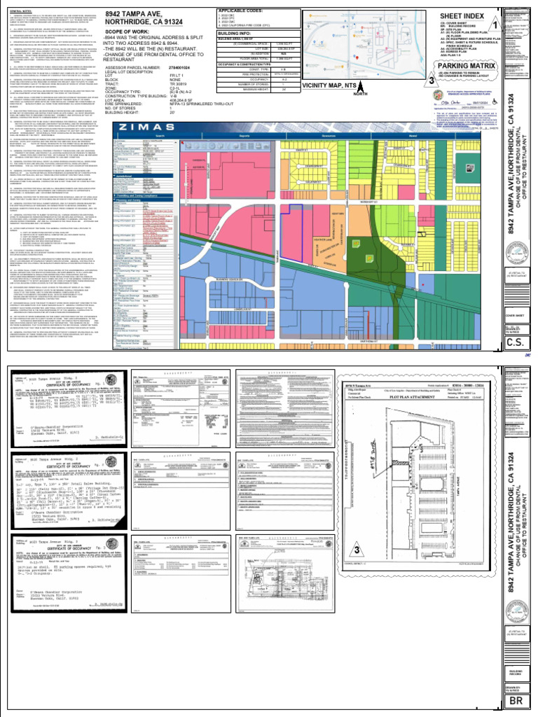 Northridge Restaurant Construction Plans | PDF | General Contractor ...