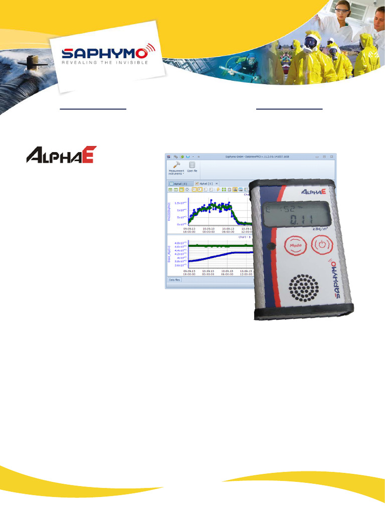 AlphaE: Compact Radon Monitor | PDF | Dosimetry