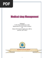 Online Medical Shop Management