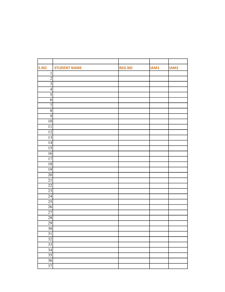 Student Model Exam Attendance Record | PDF | Teaching Methods ...
