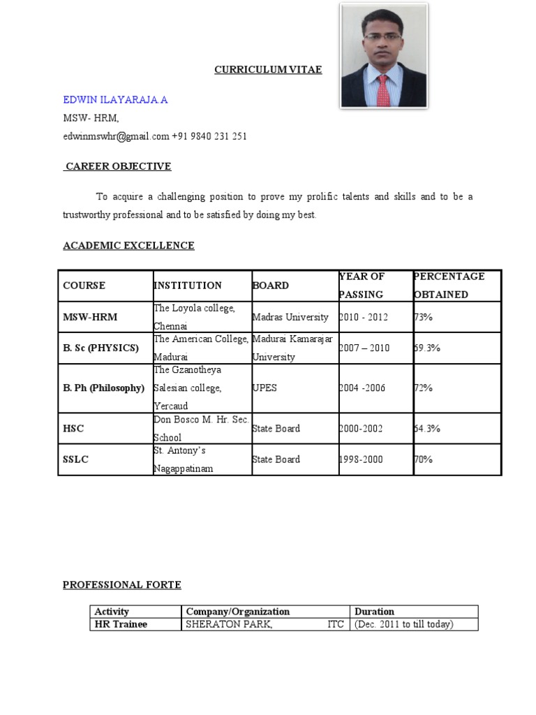 resume-msw-hr-fresher