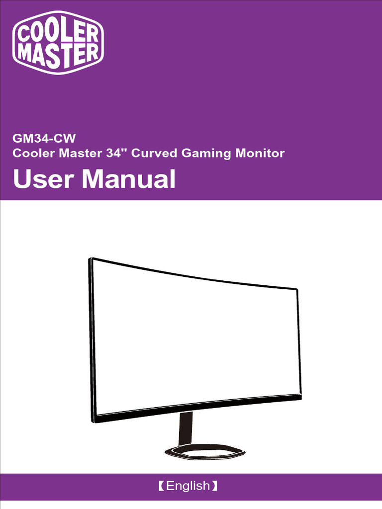 Cooler Master 34" Curved Monitor Manual | PDF | Computer Monitor ...