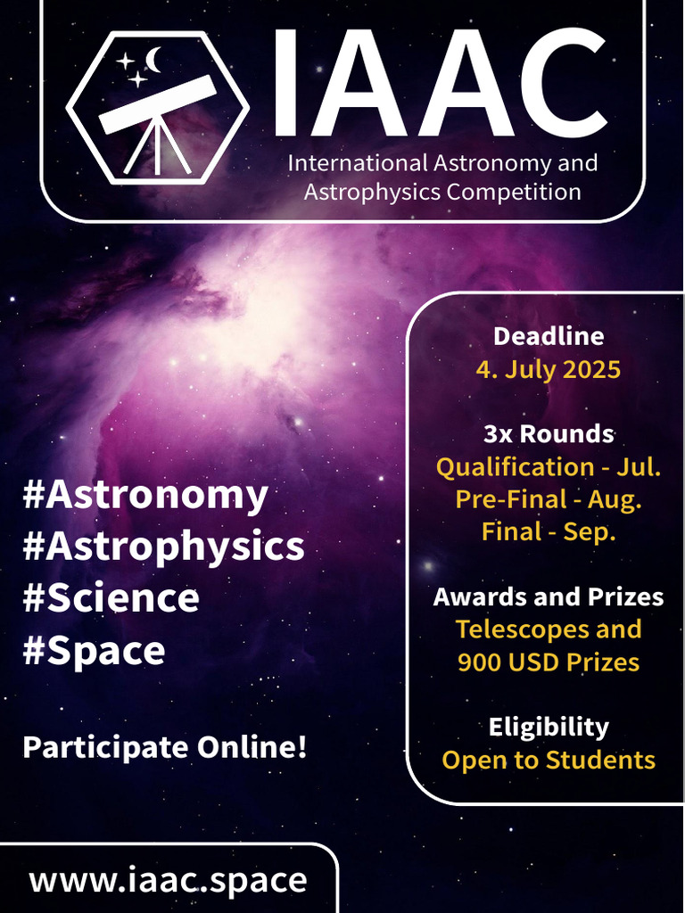 IAAC Astronomy Competition 2025 | PDF