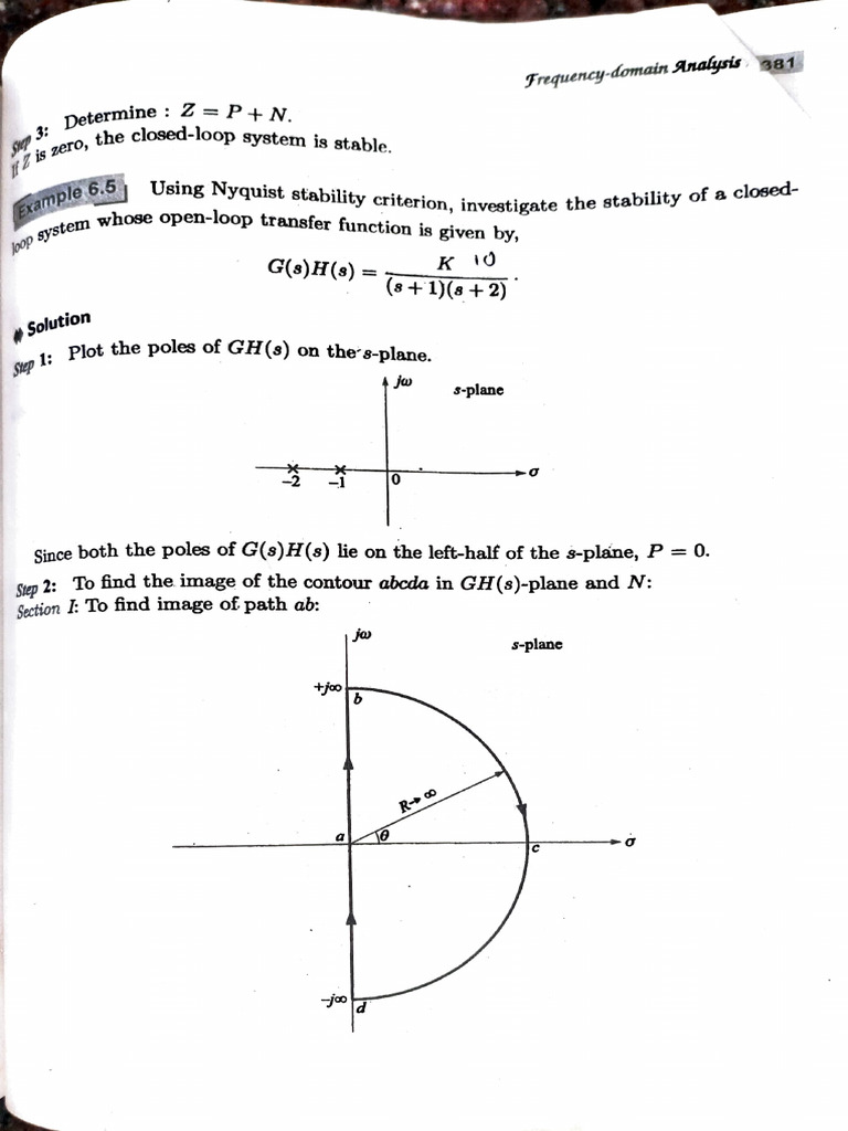 Nyquist Stability Criterion Analysis | PDF | Stability Theory | Control ...