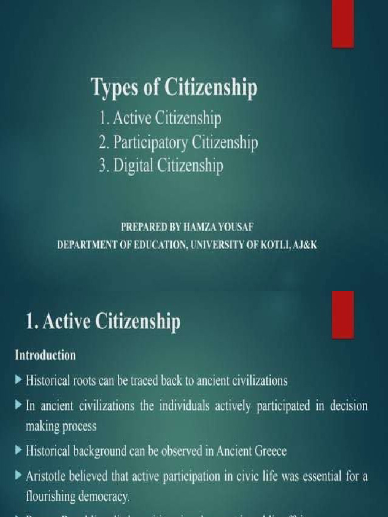 Active Citizenship 12 PPG | PDF