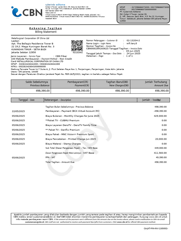 Invoice 20250602132042 CBN000299160625 | PDF
