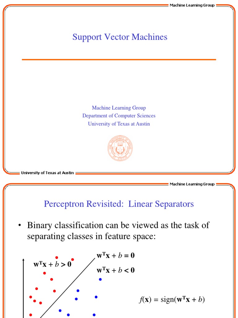 SVM | PDF | Linear Algebra | Machine Learning