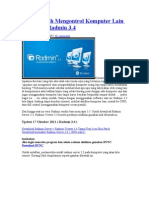 Cara Mudah Mengontrol Komputer Lain Dengan Radmin 3