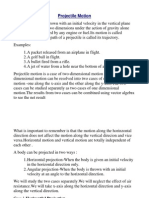 Projectile Motion