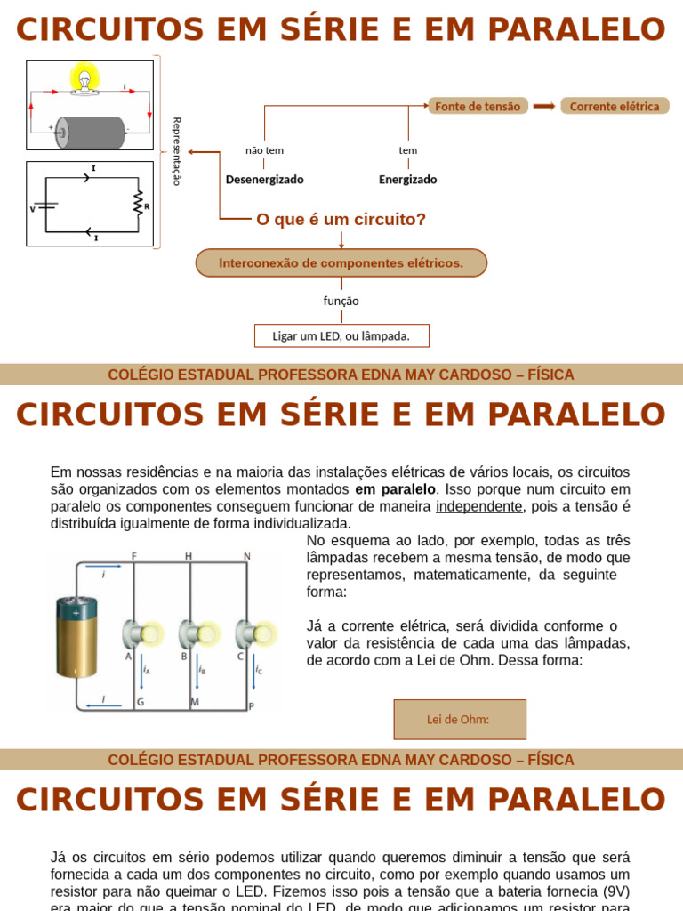 Circuitos Elétricos: Série e Paralelo | PDF | Circuitos em série e em ...