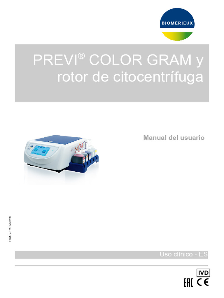 Manual de usuario PREVI® COLOR GRAM | PDF | Residuos | Software
