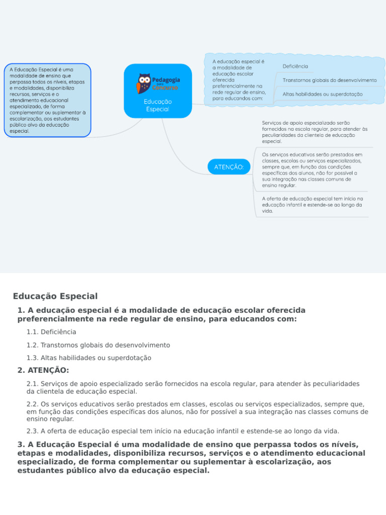 Educação Especial: Modalidades e Serviços | PDF