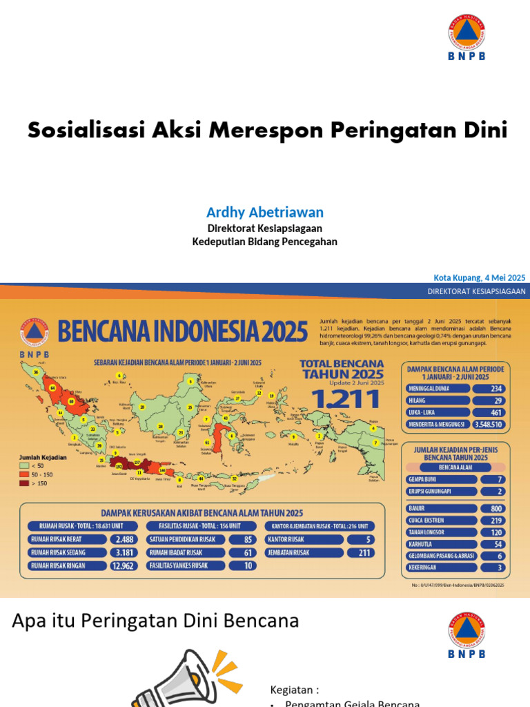 Aksi Merespon Peringatan Dini Bencana | PDF