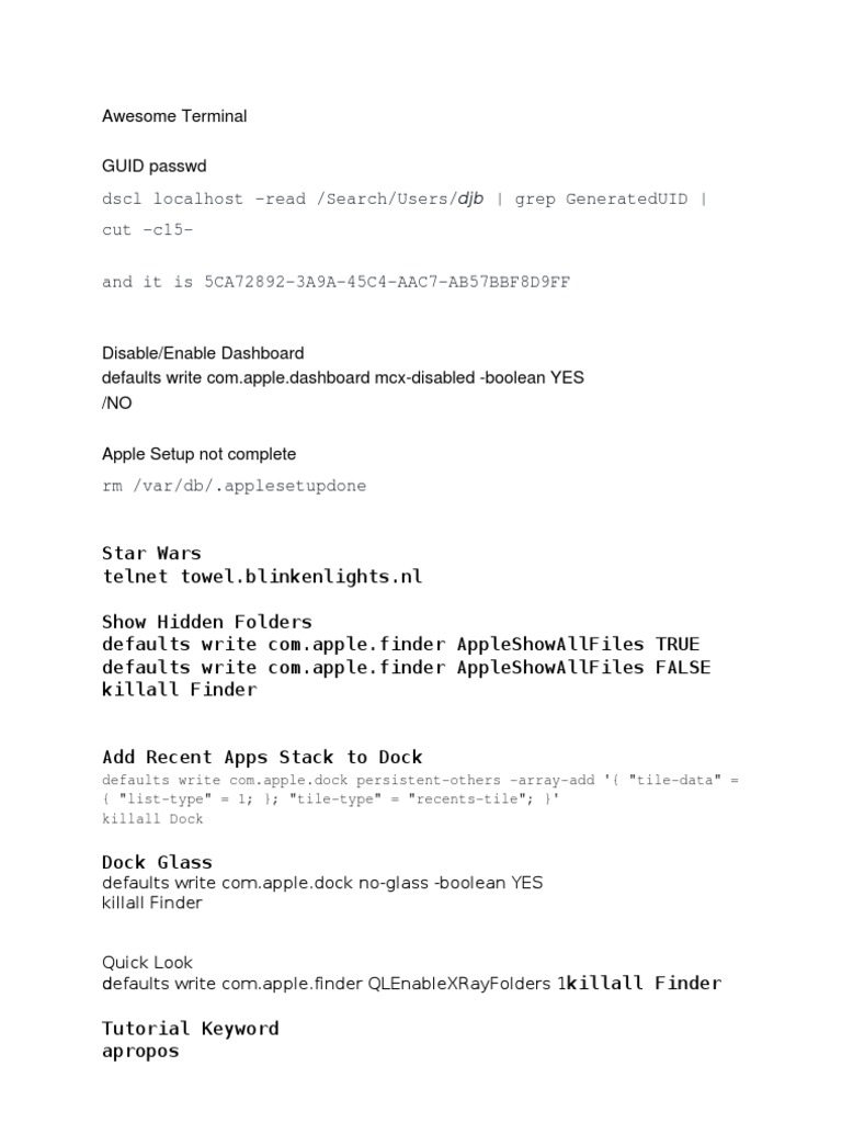 Terminal | PDF | Teaching Methods & Materials | Computers