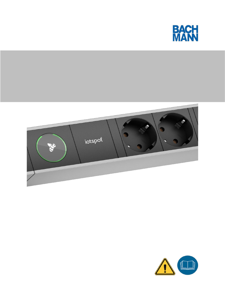 BACHMANN User Manual Connection Panel Product With Iotspot ...
