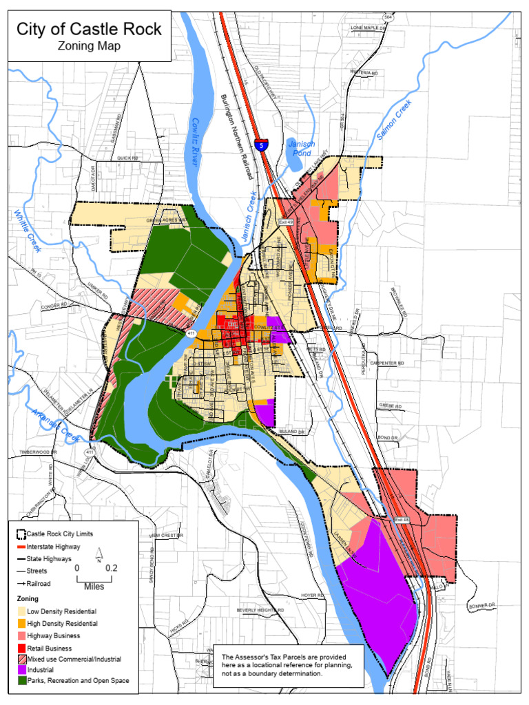 Castle Rock Zoning Map Overview | PDF