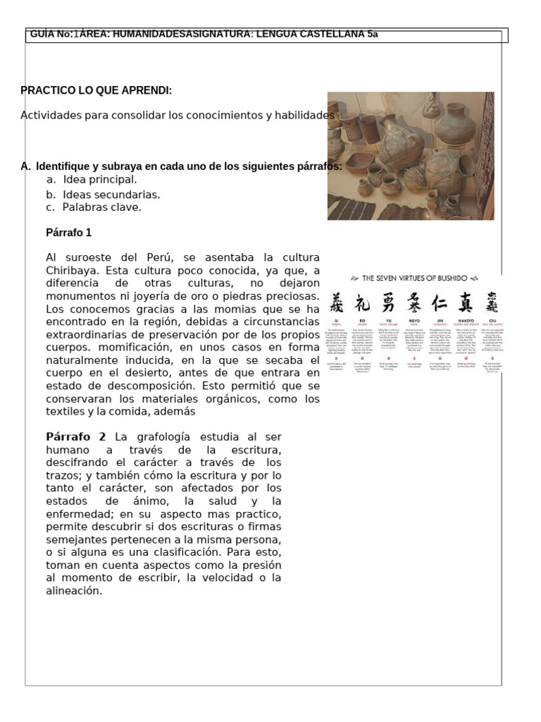 Actividades para Consolidar Conocimientos | PDF