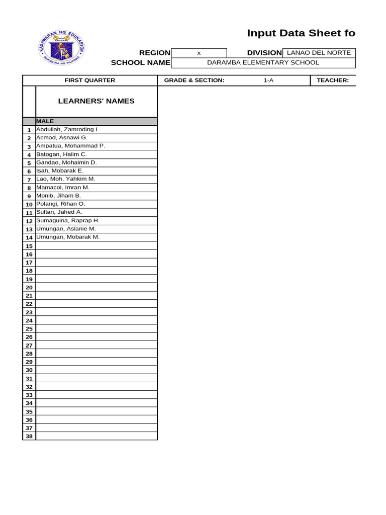 Grade 1 1st Quarter | PDF