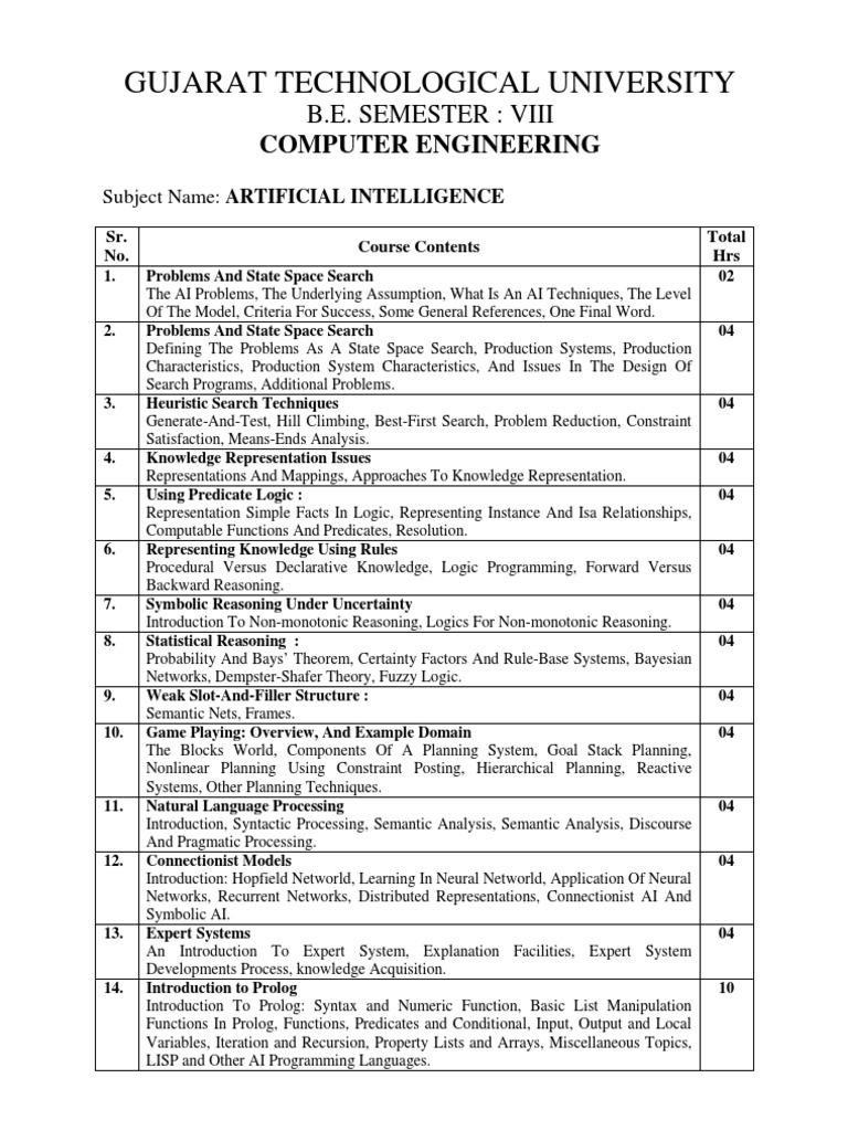 AI Programming and Techniques Overview | PDF | Artificial Intelligence ...