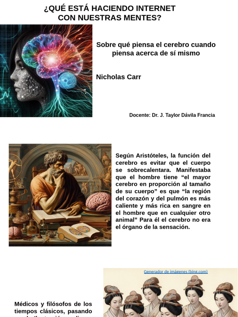 Qué Piensa El Cerebro | PDF | Cerebro | Reloj