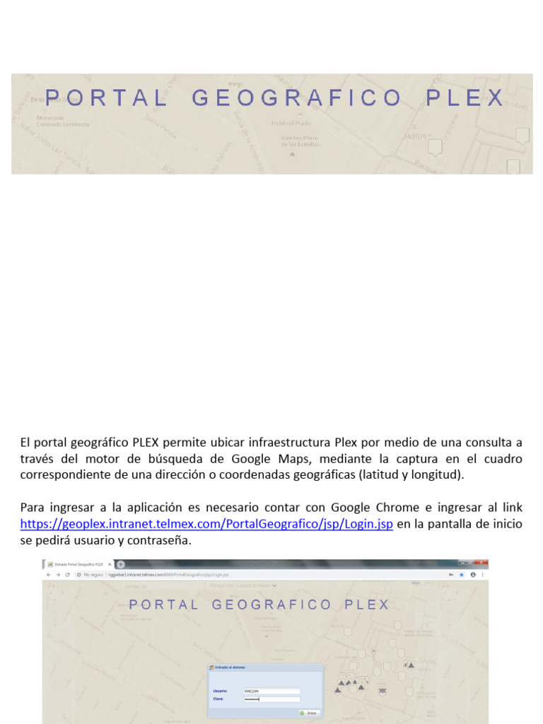 Manual del Portal Geográfico PLEX | PDF