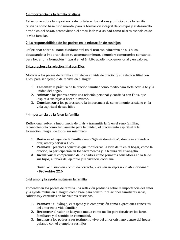 Fortaleciendo la Fe en la Familia | PDF | Biblia | Amor