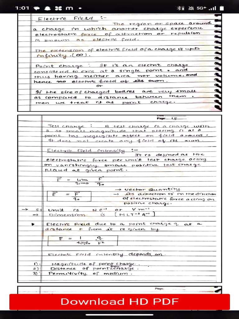 Understanding Electric Fields and Charges | PDF | Dipole | Physical ...
