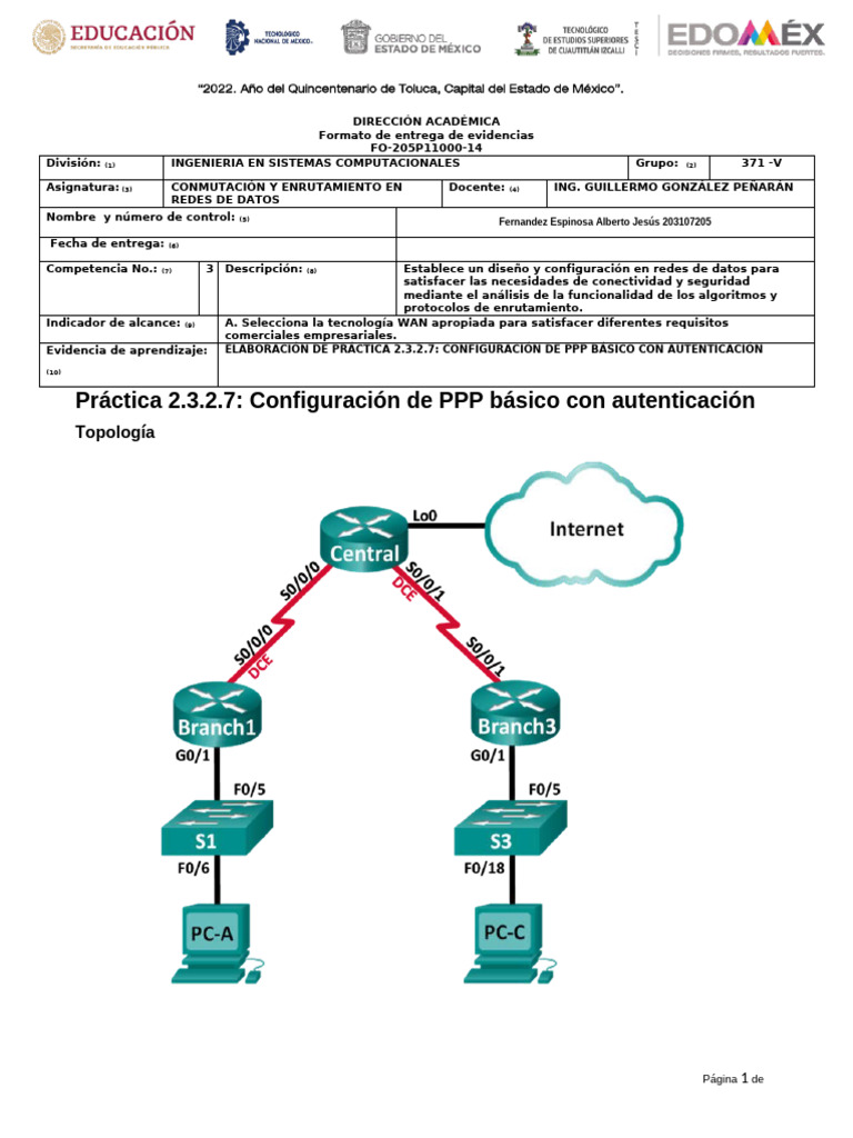 2.3.2.7 Lab - Configuring Basic PPP With Authentication | PDF ...