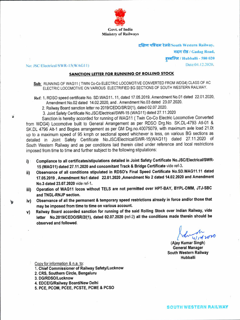 WAG11-SWR Speed Certificate | PDF