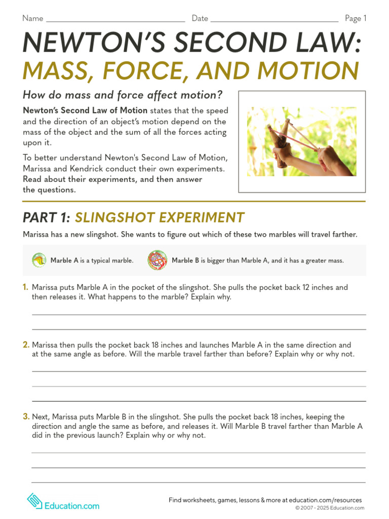 Newtons Second Law | PDF | Force | Classical Mechanics