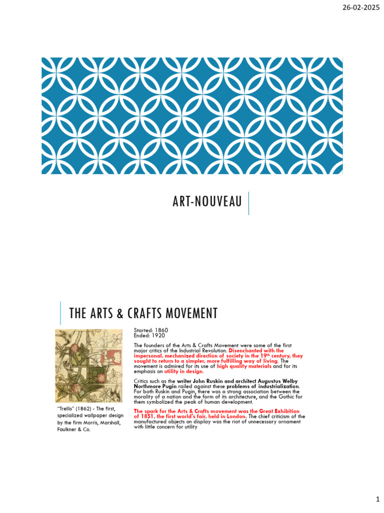 Wood Religion in Arts & Crafts Movement | PDF | Art Nouveau | Arts And ...
