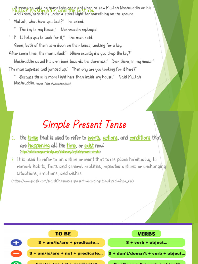Simple Present Tense for Grade 3 | PDF | Linguistic Morphology ...