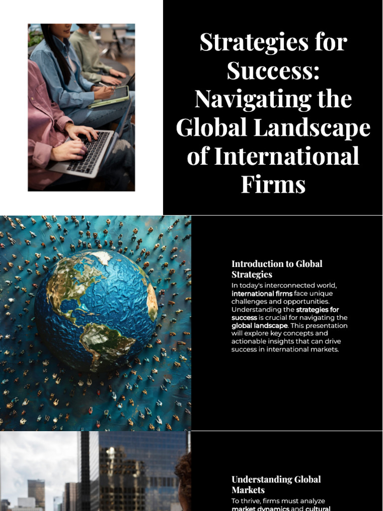 Global Strategies for International Firms | PDF | Market (Economics ...