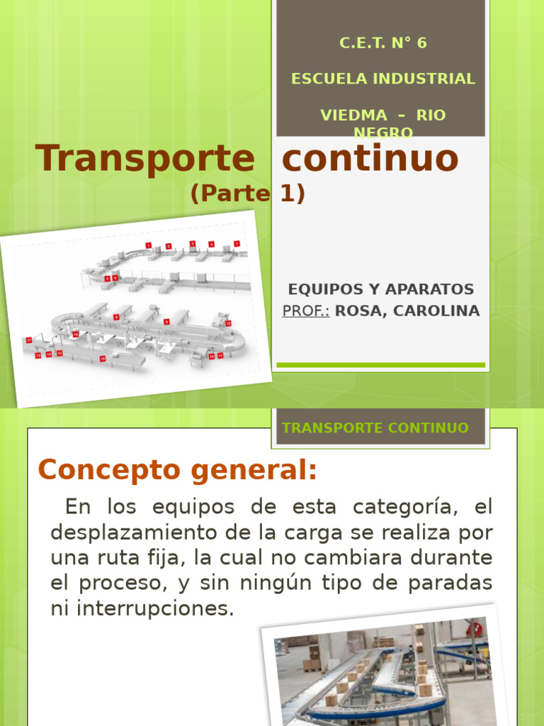 Sistema de Transporte Continuo | PDF | Transporte