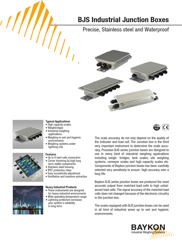 BJS Series Industrial Junction Boxes | PDF | Electrical Engineering | Tools
