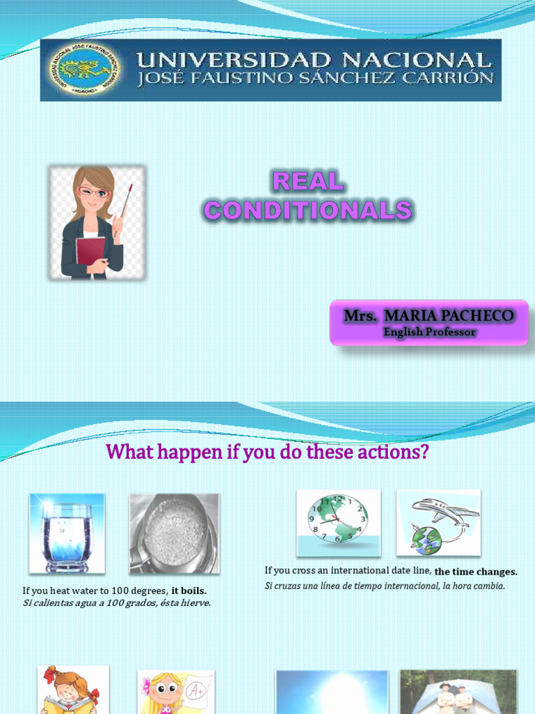 Understanding Real Conditionals in English | PDF