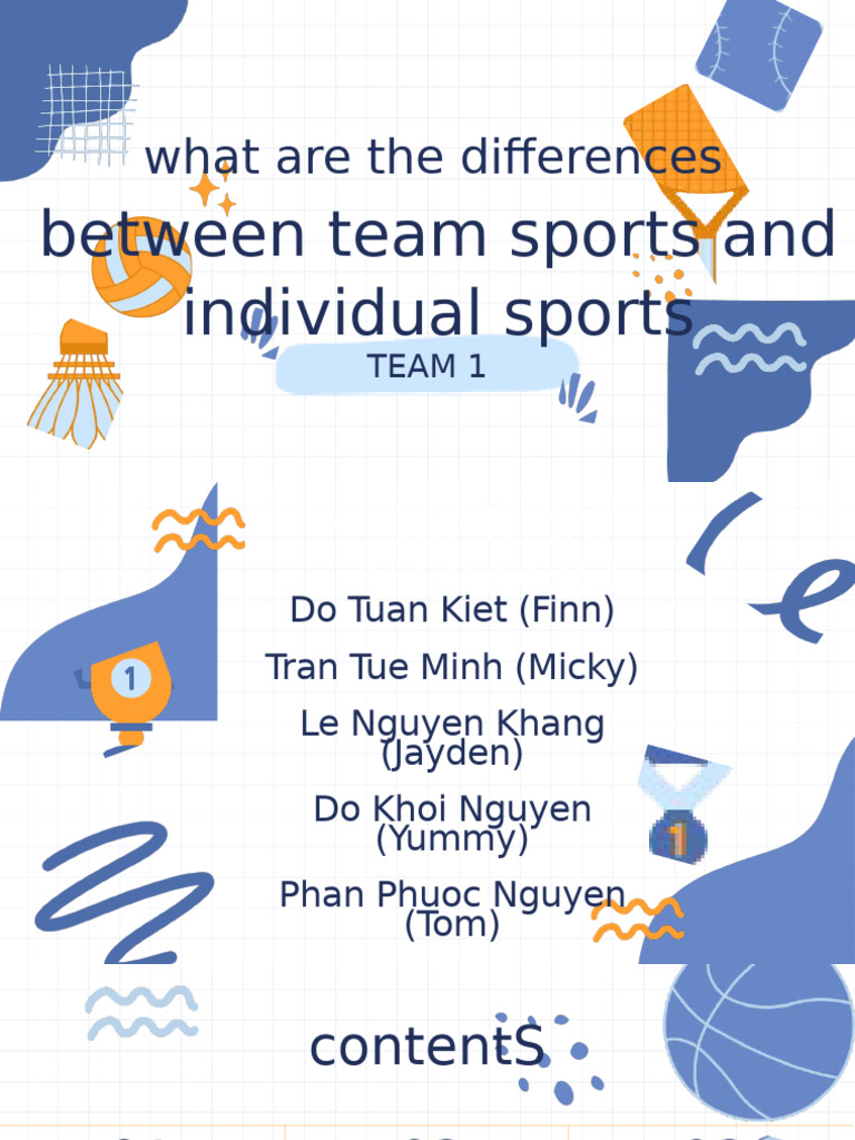 Team vs Individual Sports: Key Differences | PDF | Disciplines | Sports