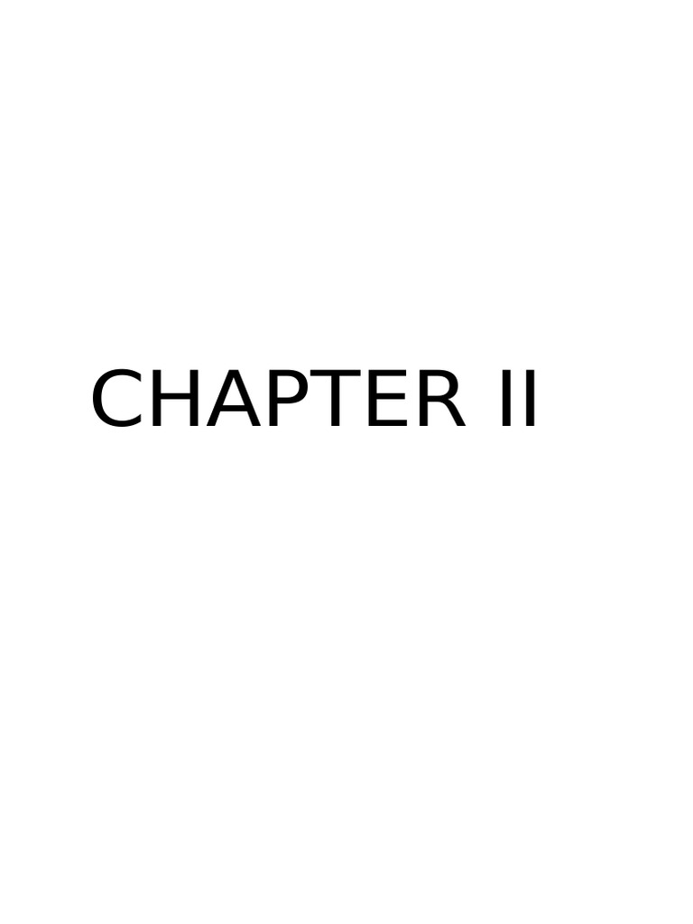 Chapter II | PDF