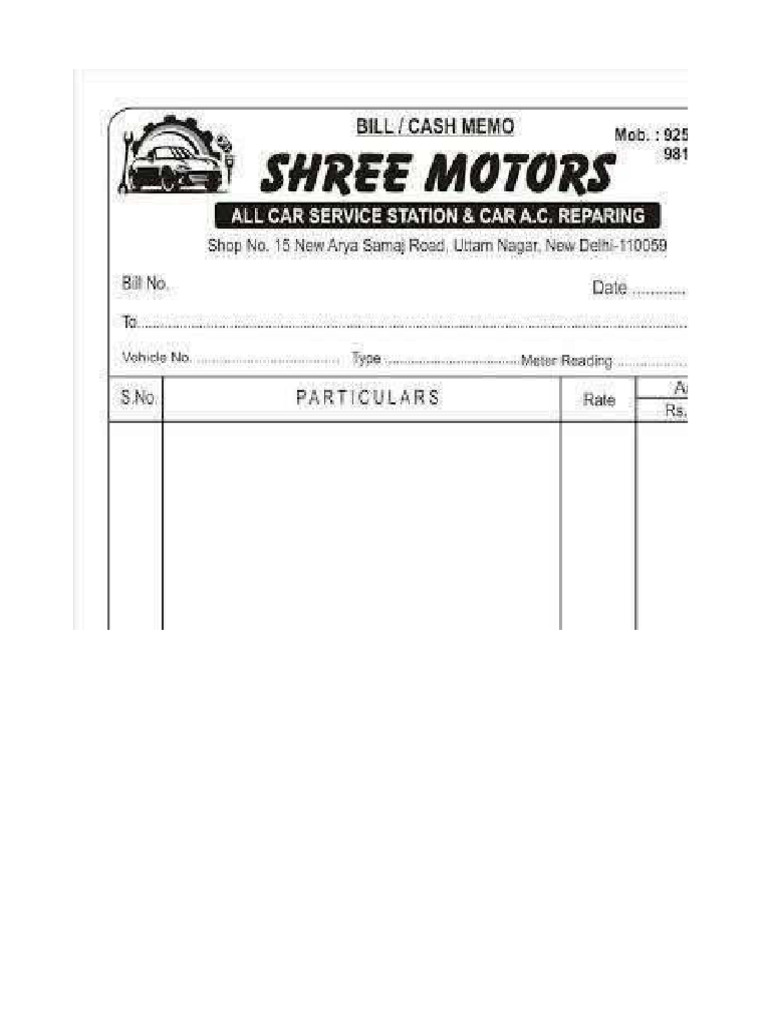 Printable Thai Invoice Form | PDF